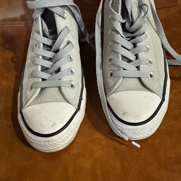 Converse Light Gray High-Tops - Picture 2 of 5